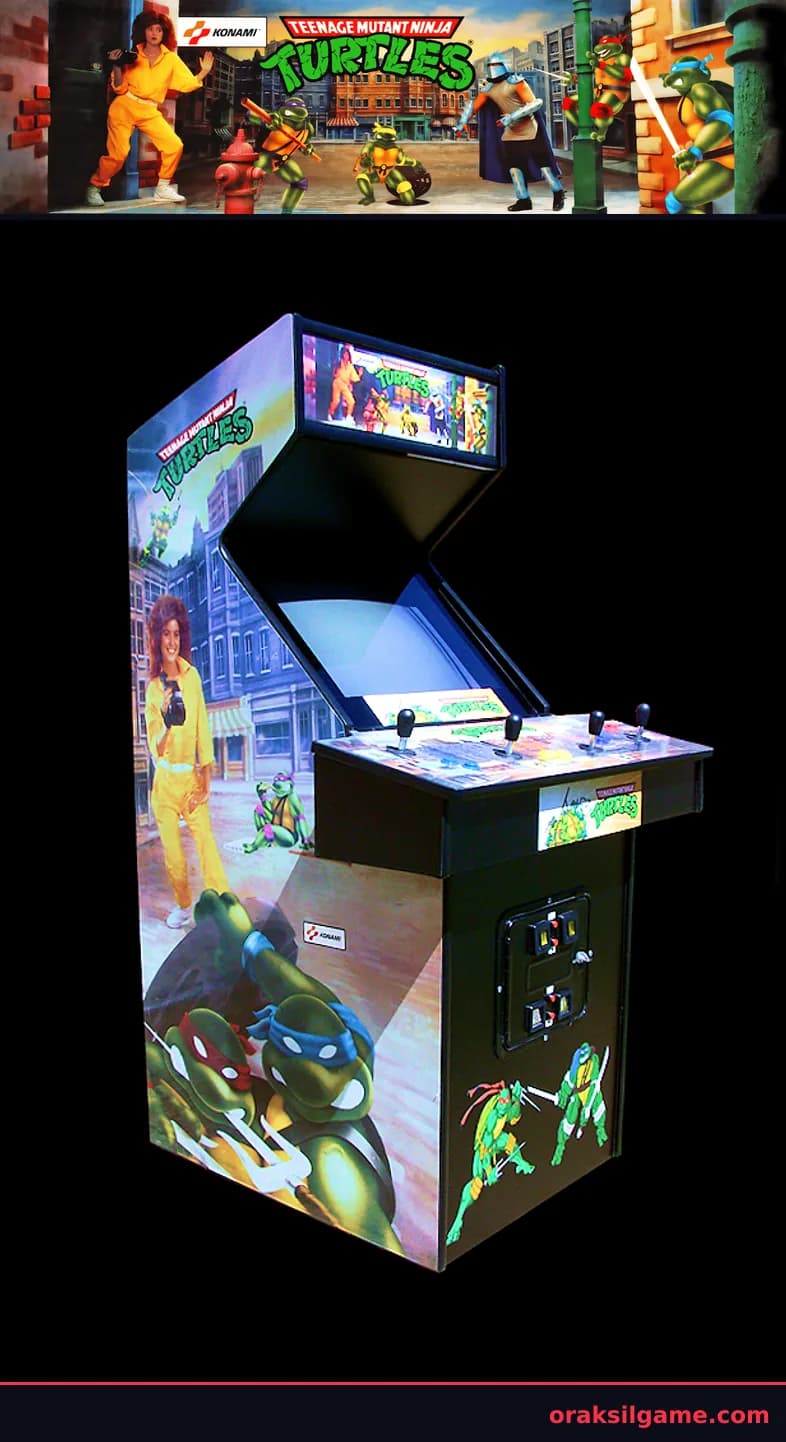 닌자 거북이 벨트스크롤 게임 화면 1 - Arcade (1989)