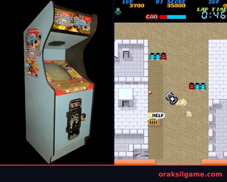 더 스피드 럼블러 레이싱 게임 화면 2 - Arcade (1986)