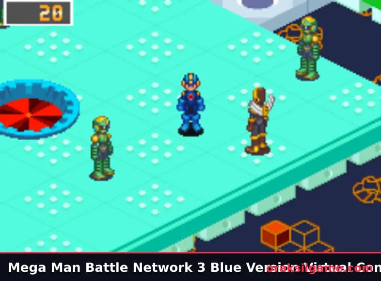 록맨 에그제 3 블루 RPG 게임 화면 1 - 게임보이 어드밴스 (2002)