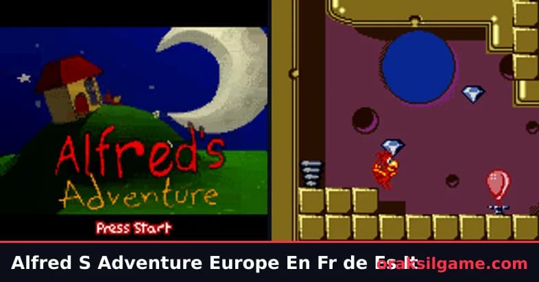 Alfred's Adventure 플랫폼 게임 화면 1 - 게임보이 컬러