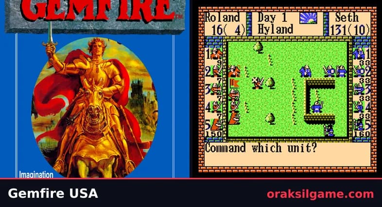 젬파이어 패미컴판 RPG 게임 화면 1 - 패미컴 (1992)