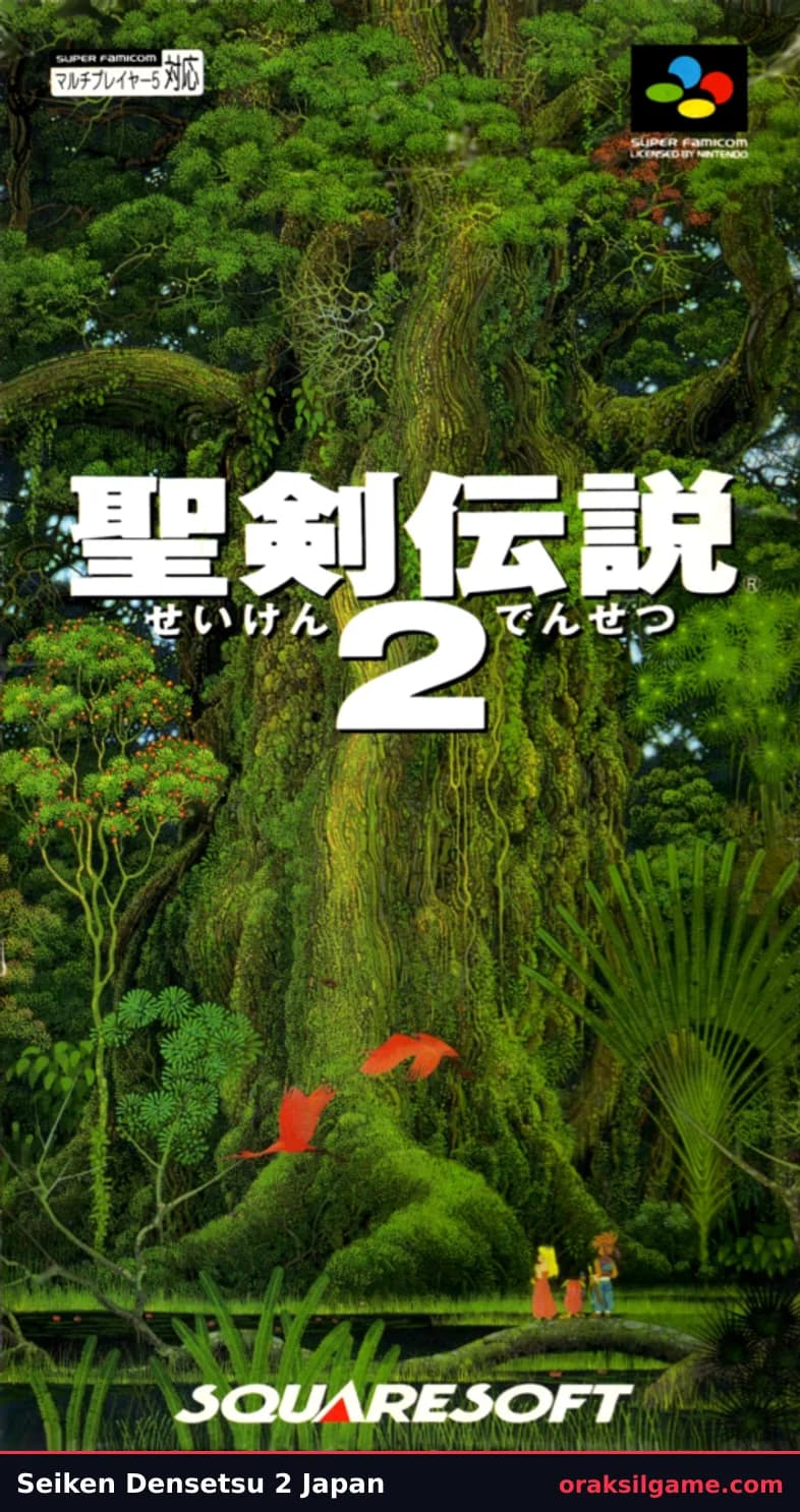 성검전설 2 RPG 게임 화면 2 - 슈퍼 패미컴 (1993)