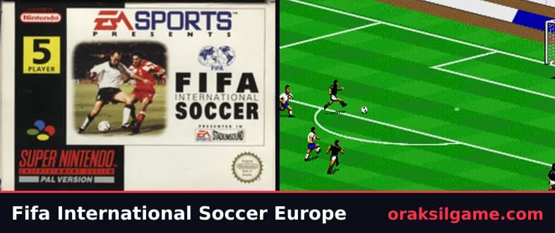 FIFA 인터내셔널 사커 스포츠 게임 화면 1 - 슈퍼 패미컴 (1994)