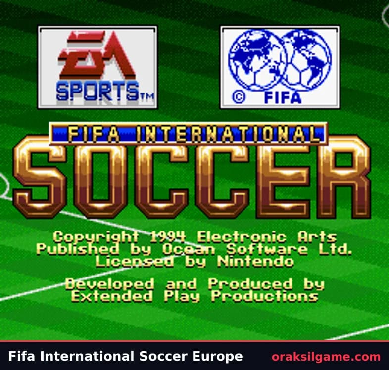 FIFA 인터내셔널 사커 스포츠 게임 화면 2 - 슈퍼 패미컴 (1994)