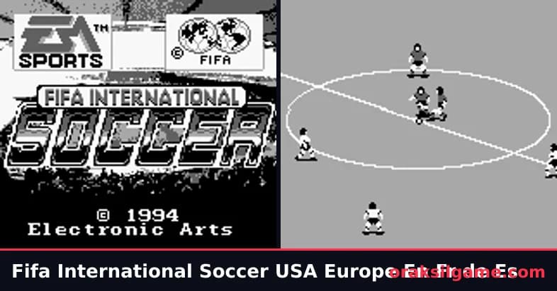 FIFA 인터내셔널 사커 게임보이 스포츠 게임 화면 1 - 게임보이 (1996)