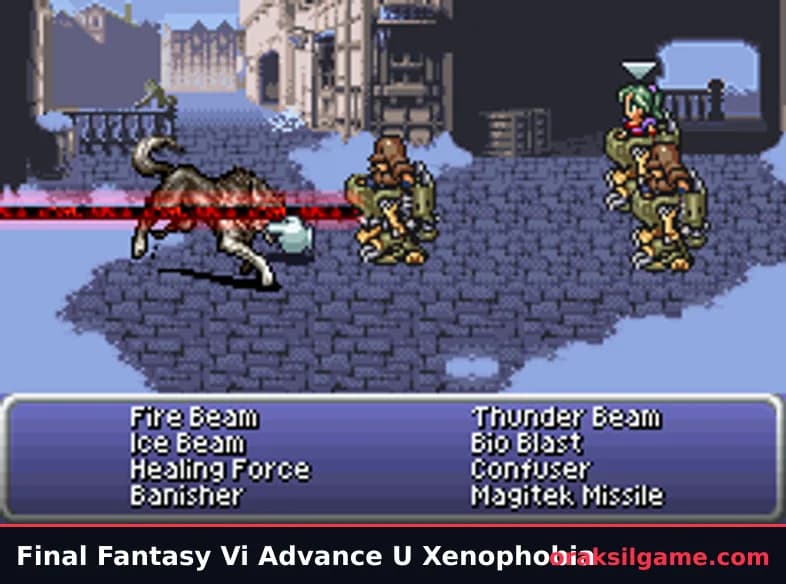 파판 6 어드밴스 북미판 RPG 게임 화면 1 - 게임보이 어드밴스 (2007)