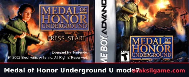 메달 오브 아너 언더그라운드 GBA 북미판 슈팅 게임 화면 1 - 게임보이 어드밴스 (2002)