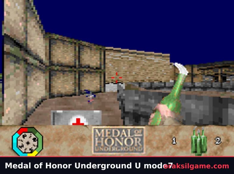 메달 오브 아너 언더그라운드 GBA 북미판 슈팅 게임 화면 2 - 게임보이 어드밴스 (2002)