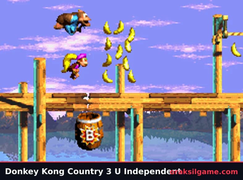 동키콩 컨트리 3 GBA (북미판) 플랫폼 게임 화면 1 - 게임보이 어드밴스 (2005)