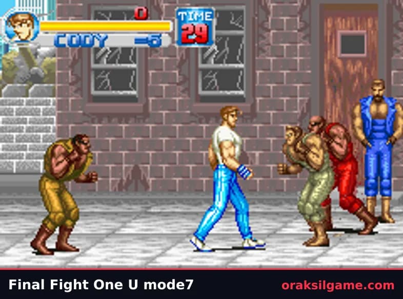 파이널 파이트 GBA 북미판 액션 게임 화면 1 - 게임보이 어드밴스 (2001)