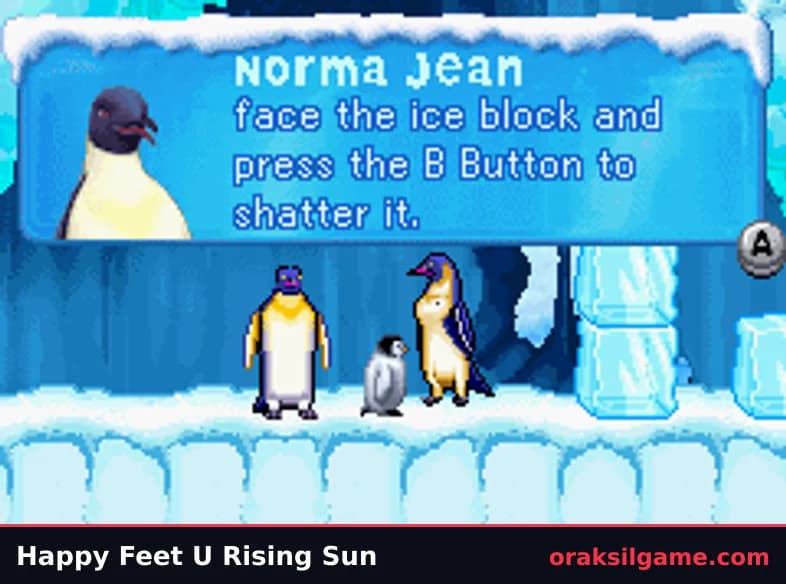 해피 피트 GBA 스포츠 게임 화면 1 - 게임보이 어드밴스 (2006)