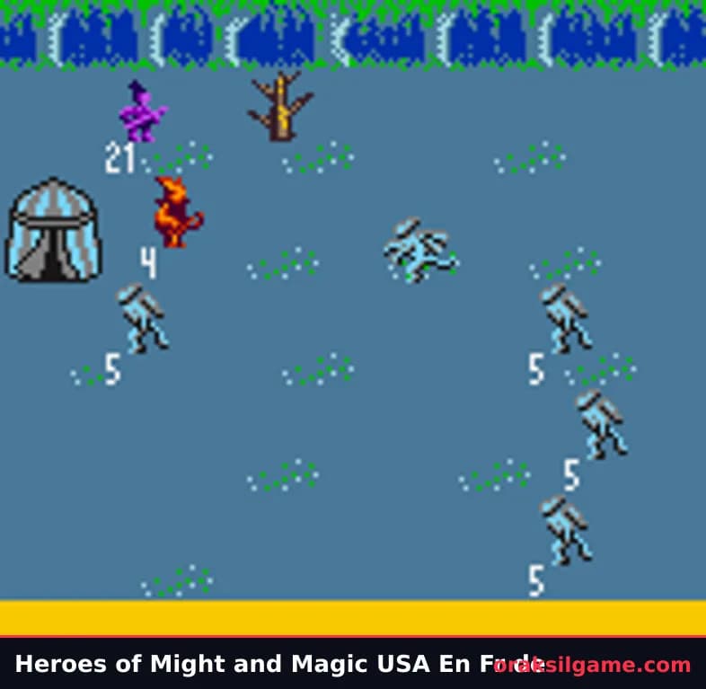 히어로즈 오브 마이트 앤 매직 게임보이판 RPG 게임 화면 2 - 게임보이 컬러 (2000)