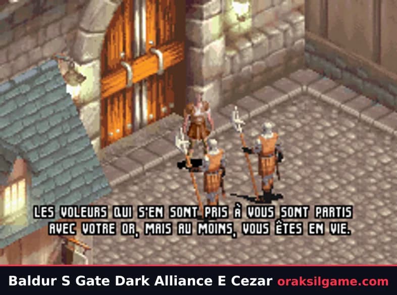 발더스 게이트 다크 얼라이언스 GBA판 RPG 게임 화면 1 - 게임보이 어드밴스 (2004)