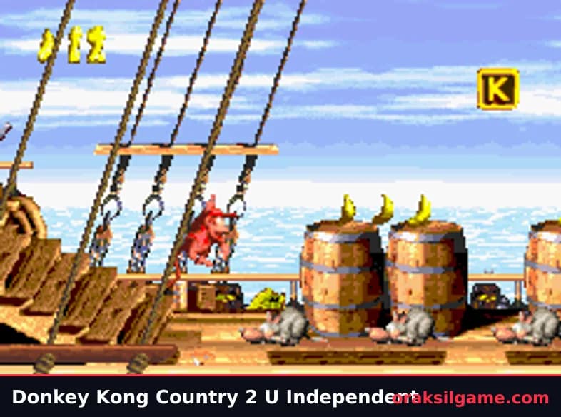 동키콩 컨트리 2 GBA (북미판) 플랫폼 게임 화면 1 - 게임보이 어드밴스 (2004)