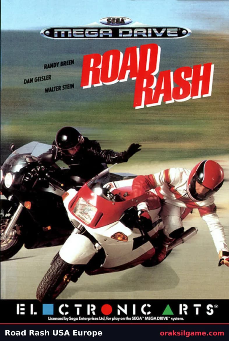 로드 래시 메가드라이브판 레이싱 게임 화면 2 - 메가 드라이브 (1991)
