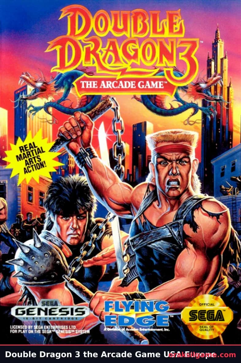 더블 드래곤 3 메가드라이브판 벨트스크롤 게임 화면 2 - 메가 드라이브 (1992)