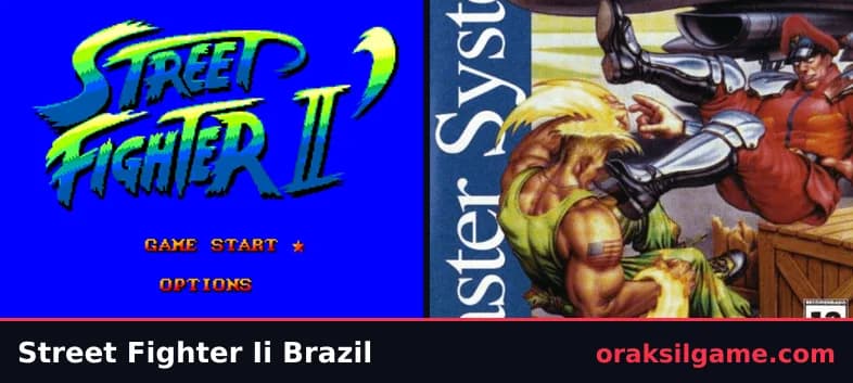 스트리트 파이터 II 마스터시스템 대전격투 게임 화면 1 - 마스터 시스템 (1997)