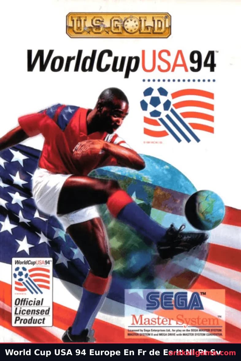월드컵 USA 94 마스터시스템판 스포츠 게임 화면 2 - 마스터 시스템 (1994)