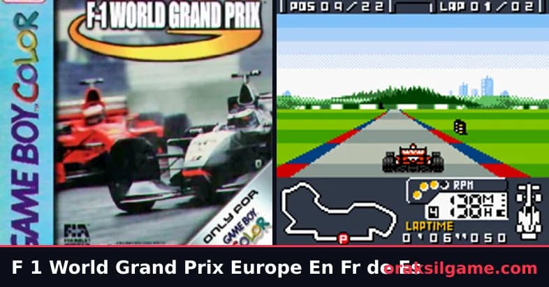 F-1 World Grand Prix 레이싱 게임 화면 1 - 게임보이 컬러
