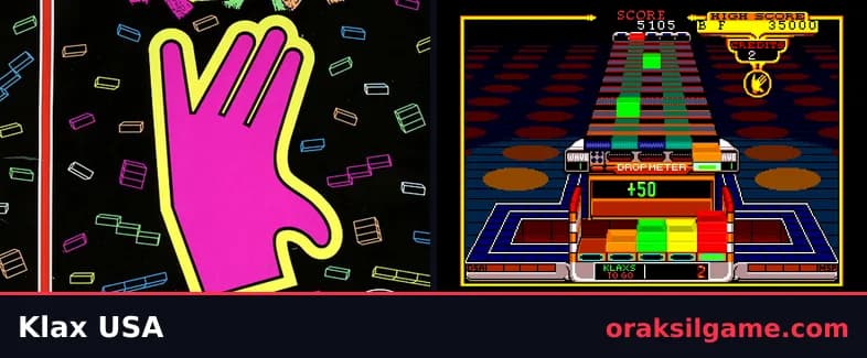 클랙스 PC엔진판 퍼즐 게임 화면 1 - PC엔진 (1990)