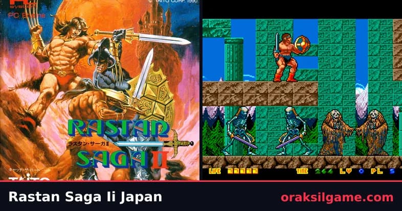 라스탄 사가 2 PC엔진판 플랫폼 게임 화면 1 - PC엔진 (1990)