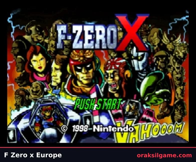 F-ZERO X 레이싱 게임 화면 2 - 닌텐도 64 (1998)