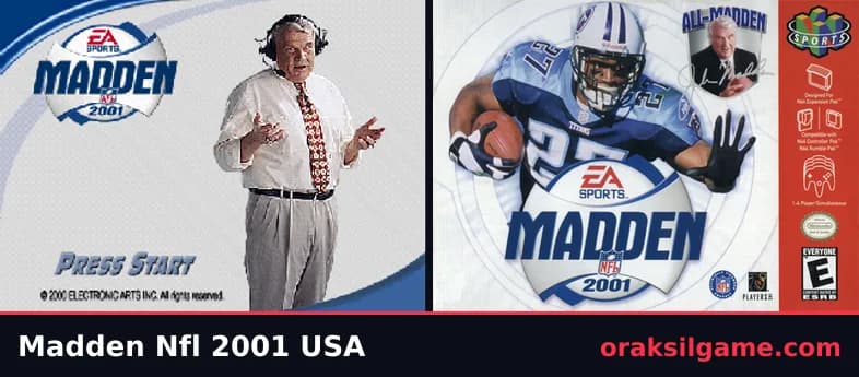 매든 NFL 2001 스포츠 게임 화면 1 - 닌텐도 64 (2000)