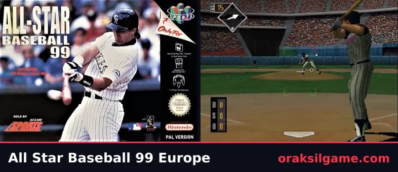 올스타 베이스볼 99 닌텐도64판 스포츠 게임 화면 1 - 닌텐도 64 (1998)