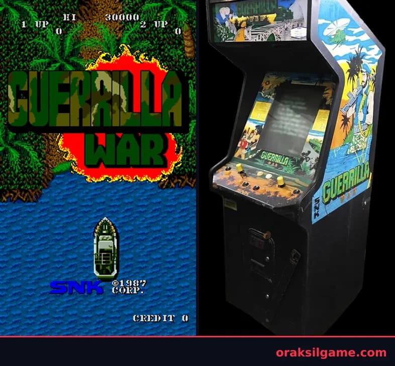 게릴라 워 런앤건 게임 화면 1 - Arcade (1987)