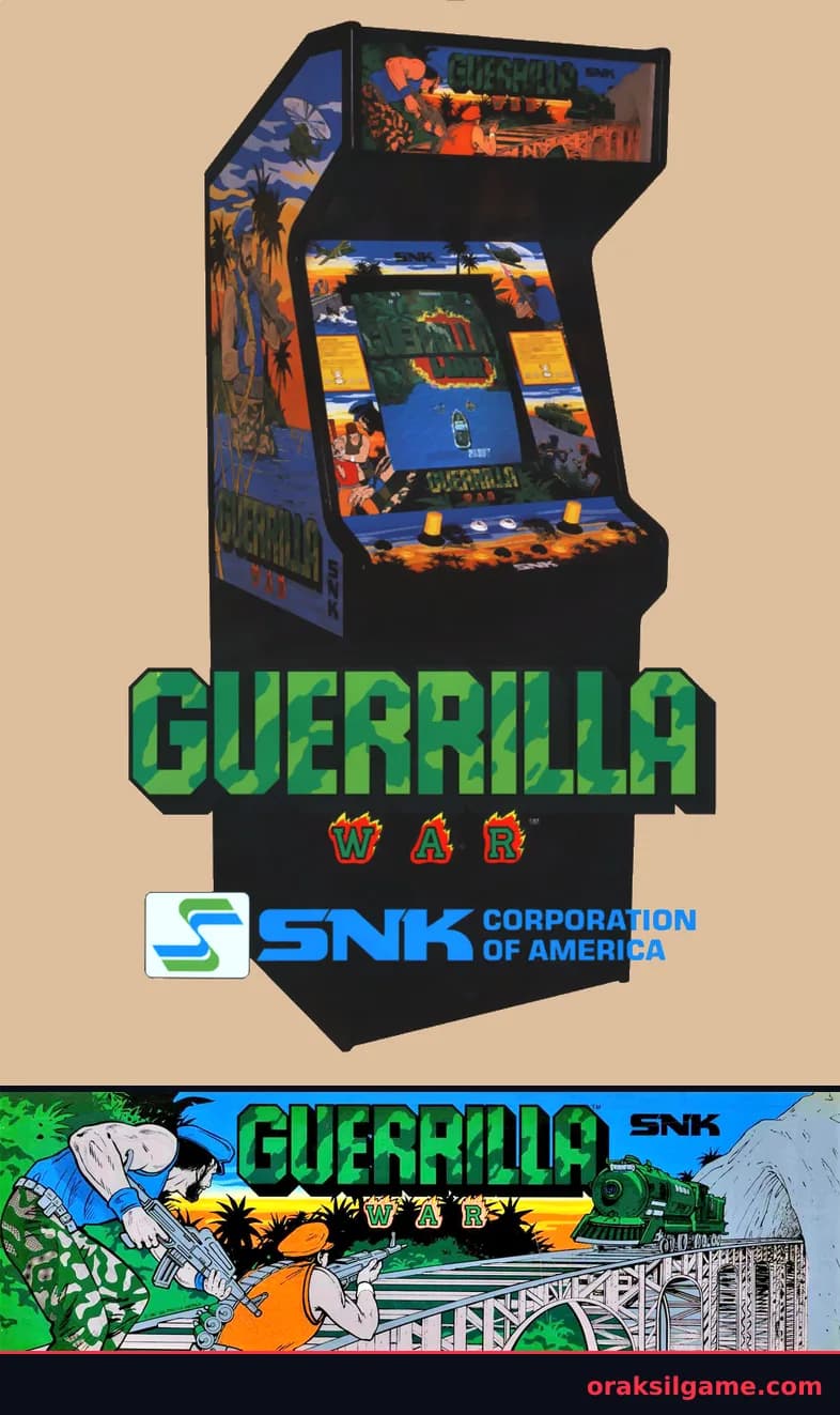 게릴라 워 런앤건 게임 화면 2 - Arcade (1987)