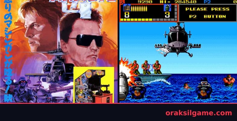 메카나이즈드 어택 월드 건슈팅 게임 화면 2 - Arcade (1989)