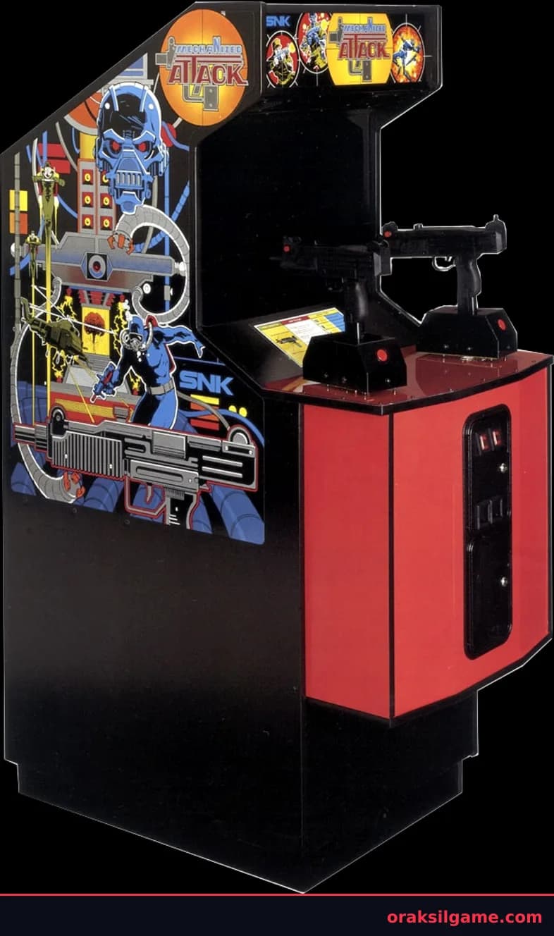 메카나이즈드 어택 월드 건슈팅 게임 화면 3 - Arcade (1989)