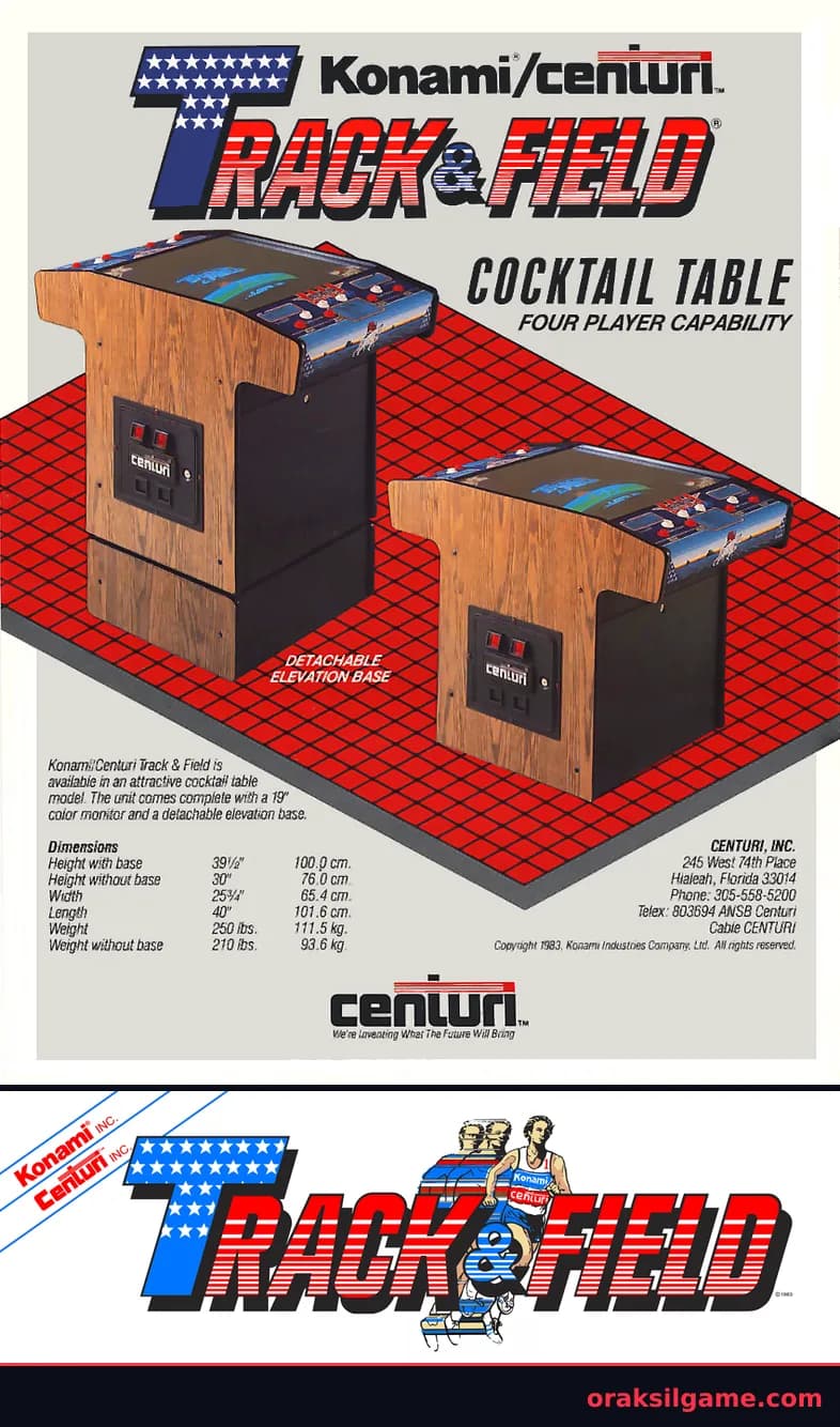트랙 앤 필드 스포츠 게임 화면 1 - Arcade (1983)