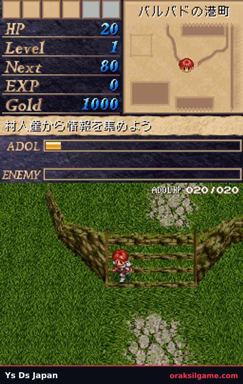 이스 1 DS RPG 게임 화면 2 - 닌텐도 DS (2008)
