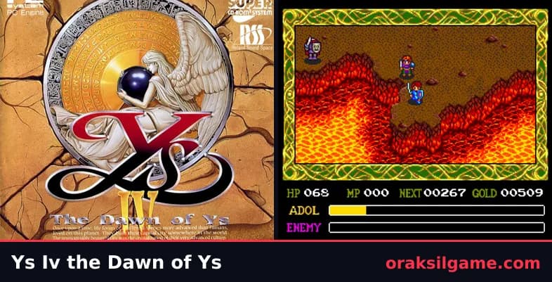이스 4 더 던 오브 이스 RPG 게임 화면 1 - PC엔진 (1993)
