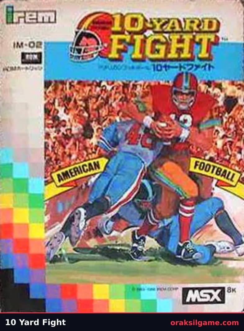 10야드 파이트 스포츠 게임 화면 2 - MSX (1985)