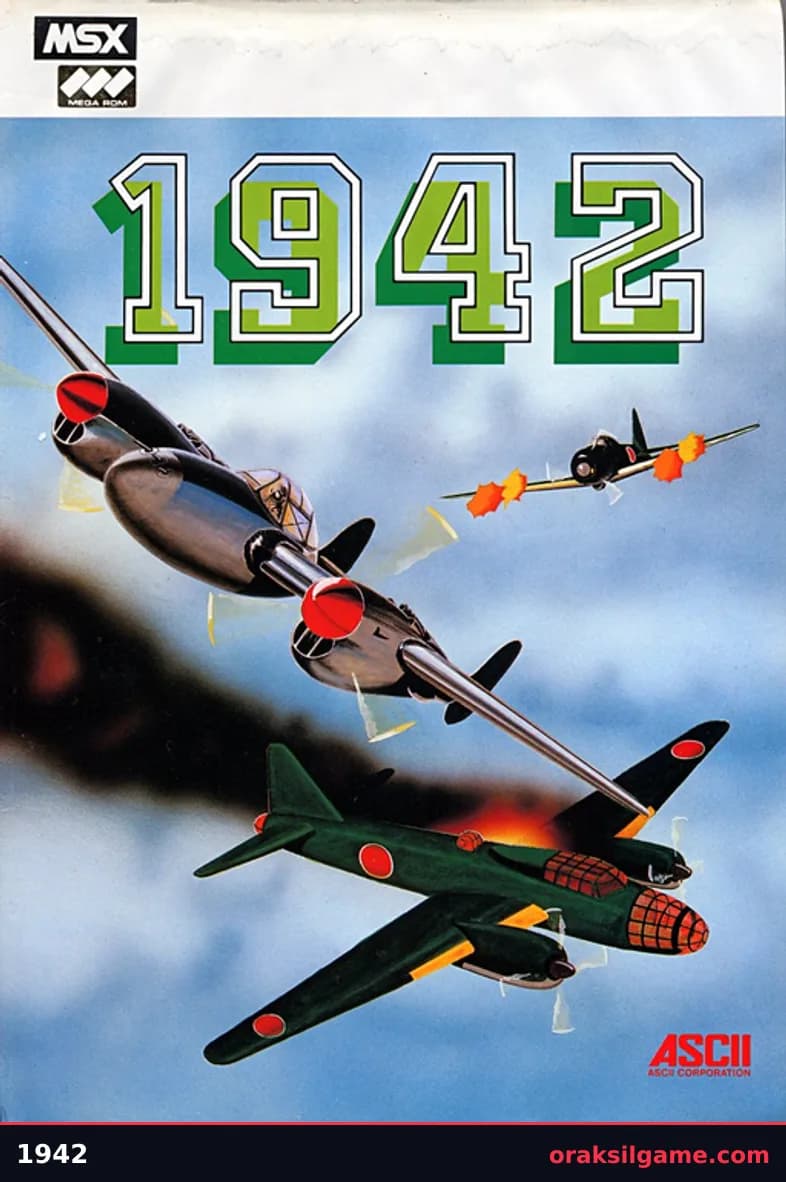 1942 MSX판 슈팅 게임 화면 2 - MSX (1986)