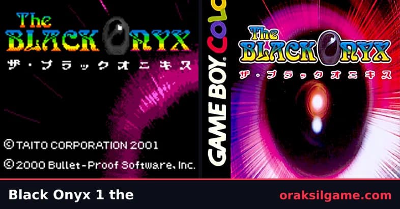 블랙 오닉스 RPG 게임 화면 1 - MSX (1985)