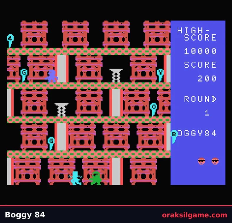 보기 84 (MSX) 액션 게임 화면 2 - MSX (1984)