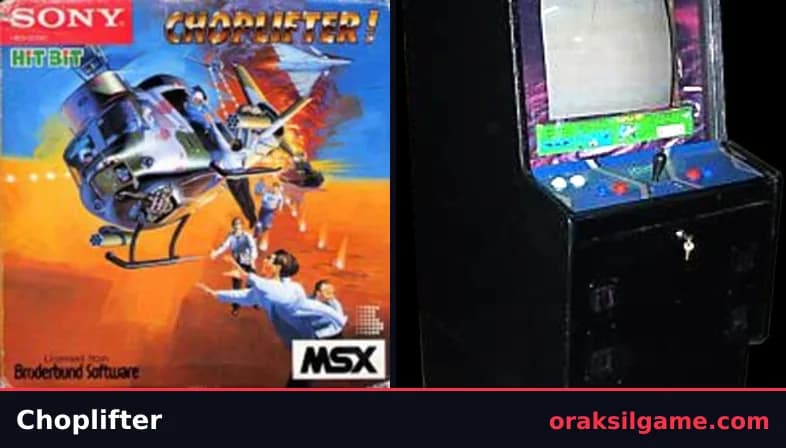 촙리프터 슈팅 게임 화면 1 - MSX (1985)