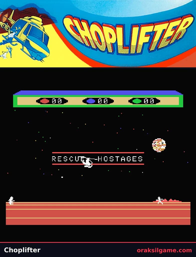 촙리프터 슈팅 게임 화면 2 - MSX (1985)