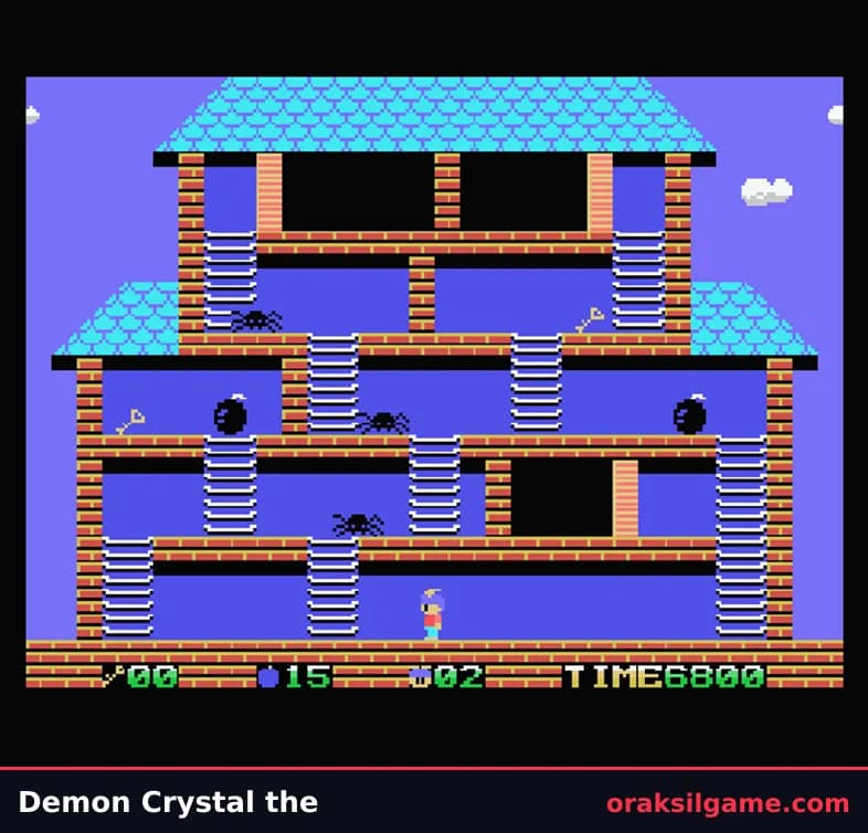 더 데몬 크리스탈 퍼즐 게임 화면 2 - MSX (1986)