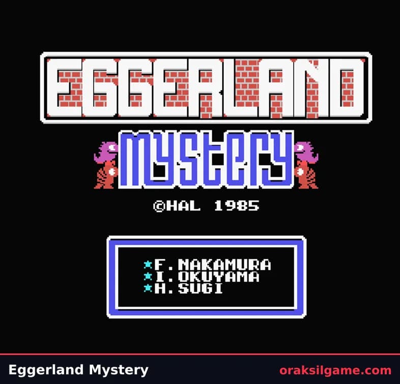 에거랜드 미스터리 전략·시뮬레이션 게임 화면 2 - MSX (1985)