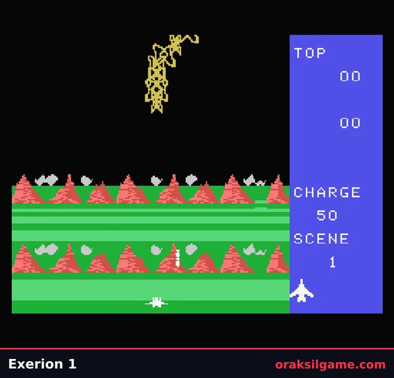 에그젤리온 (MSX) 슈팅 게임 화면 2 - MSX (1983)