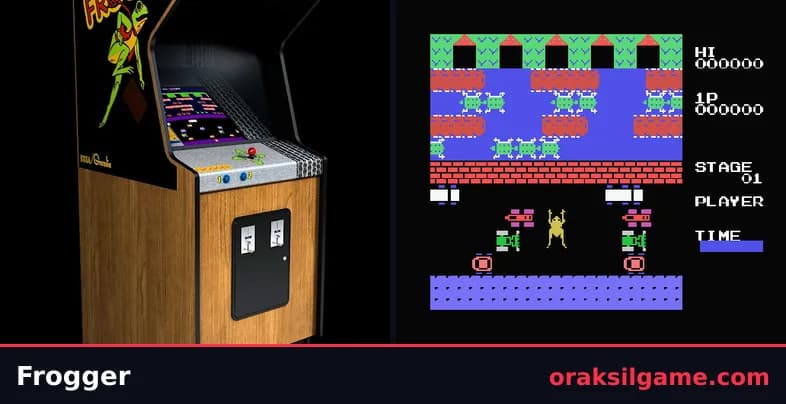 프로거 MSX 액션 게임 화면 2 - MSX (1983)