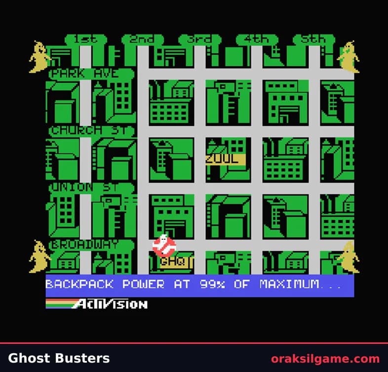 MSX 고스트버스터즈 액션 게임 화면 2 - MSX (1985)