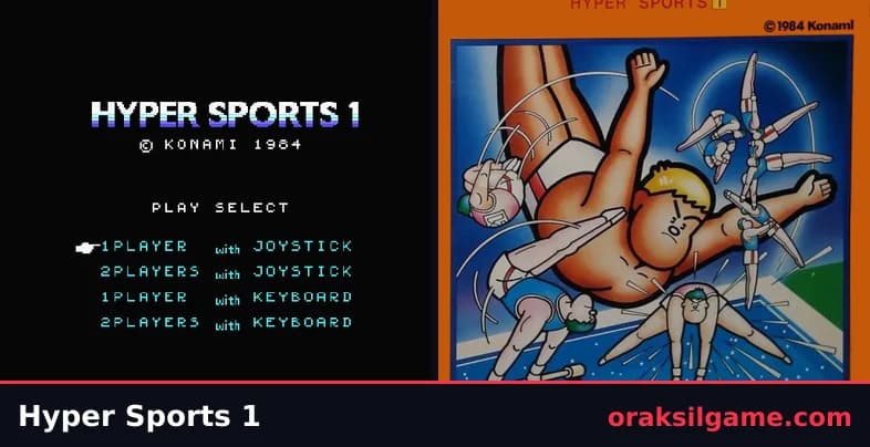 하이퍼 스포츠 스포츠 게임 화면 1 - MSX (1985)