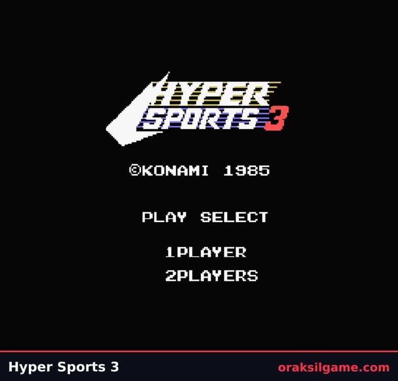 하이퍼 스포츠 3 스포츠 게임 화면 2 - MSX (1985)