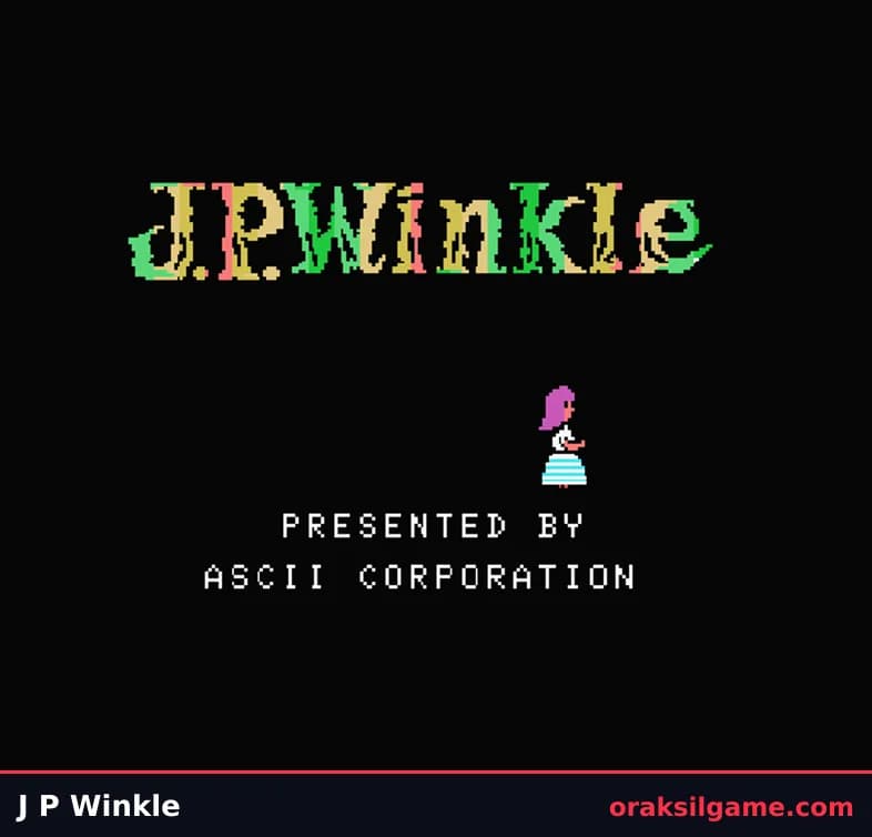 J.P. Winkle 액션 게임 화면 2 - MSX (1984)