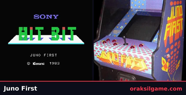 주노 퍼스트 MSX판 액션 게임 화면 1 - MSX (1983)